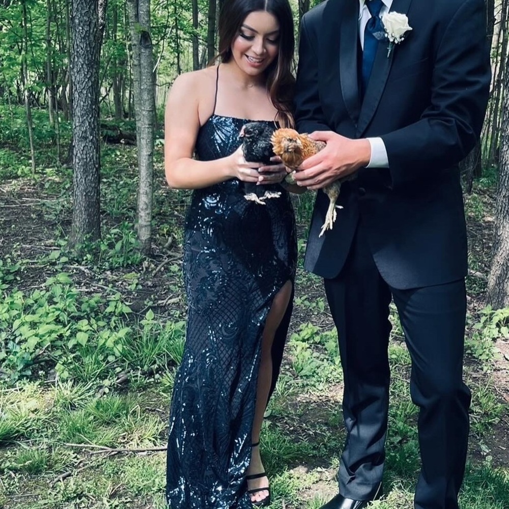Navy Blue Prom Dress